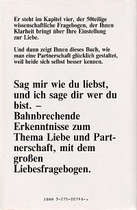 Sag mit wie du liebst, 1