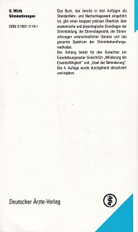 Stimmstörungen - Lehrbuch für Ärzte, Logopäden, Sprachheilpädagogen und Sprecherzieher, 1