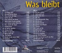 Was bleibt - 10 Jahre Felsenfest [CD], 1