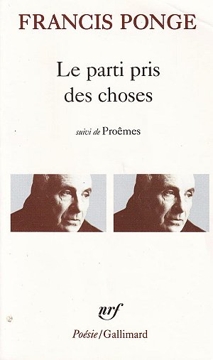 Le parti pris des choses