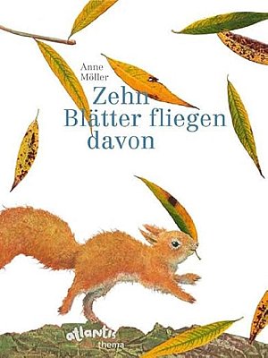 Zehn Blätter fliegen davon