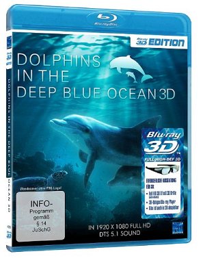 Dolphins in the Deep Blue Ocean [Blu-ray 3D]