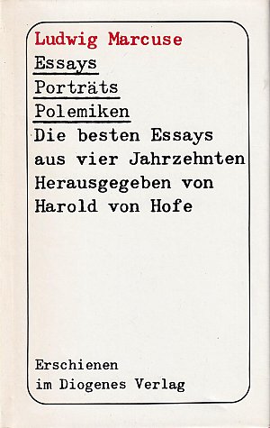Essays, Porträts, Polemiken