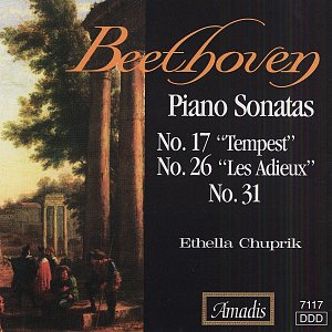 Piano Sonatas No. 17, 26 & 31 [CD]