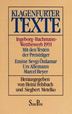 Klagenfurter Texte Ingeborg-Bachmann-Wettbewerb 1991