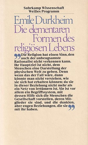 Die elementaren Formen des religiösen Lebens