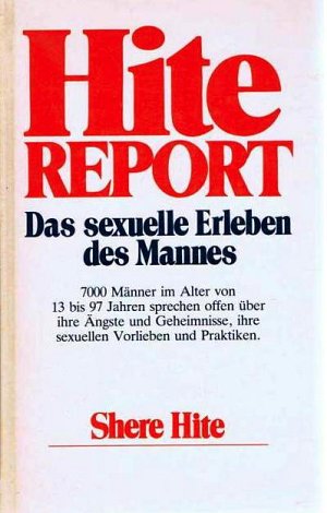 Hite Report - Das sexuelle Erleben des Mannes