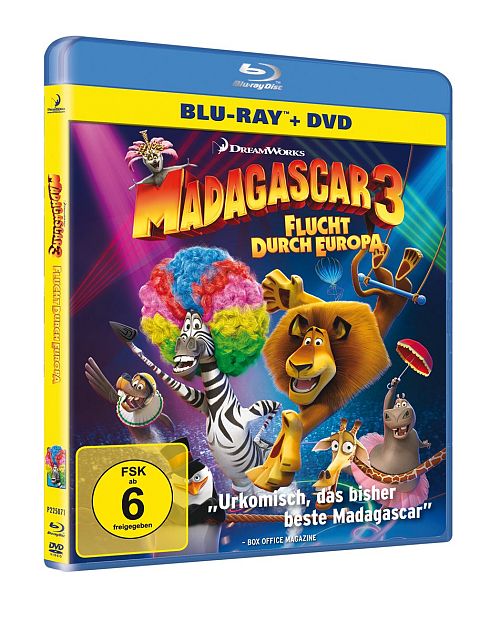 Madagascar 3 - Flucht durch Europa [Blu-ray]