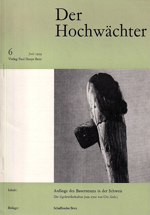 Der Hochwächter  - Blätter für heimatliche Art und Kunst Nr. 6 1959