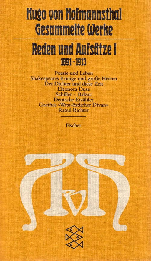 Reden und Aufsätze I