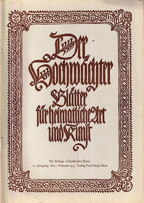 Der Hochwächter - Blätter für heimatliche Art und Kunst Nr. 2 1955