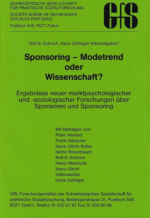 Sponsoring - Modetrend oder Wissenschaft?
