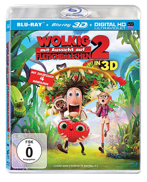 Wolkig mit Aussicht auf Fleischbällchen 2 [Blu-ray 3D]