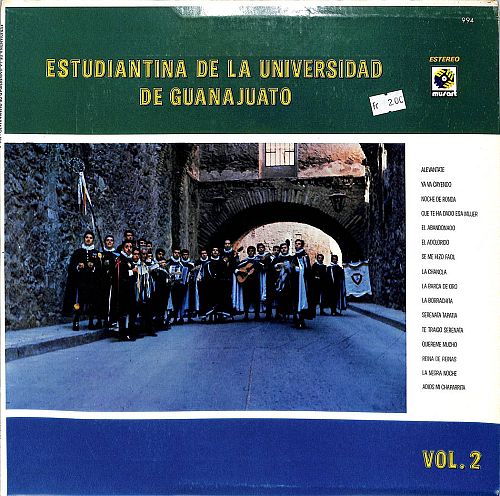 Estudiantina De La Universidad De Guanajuato Vol. 2 [Vinyl]