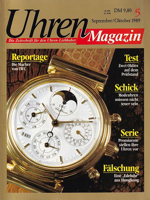 Uhren Magazin 5 - September/Oktober 1989
