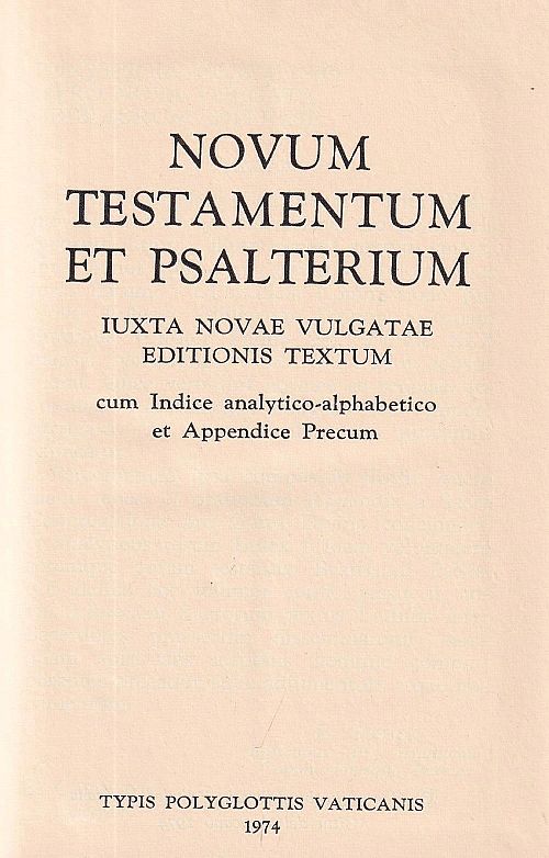 Novum Testamentum et Psalterium