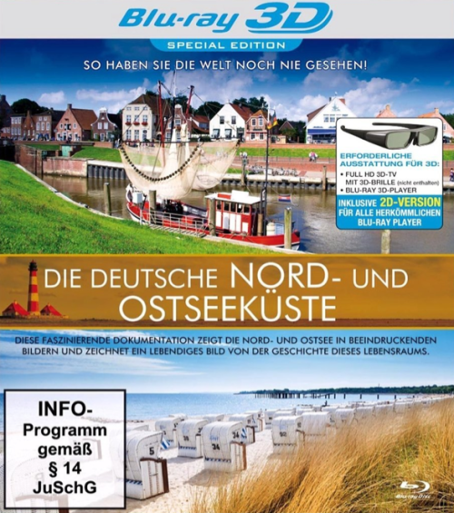 Die deutsche Nord- und Ostseeküste [Blu-ray 3D]