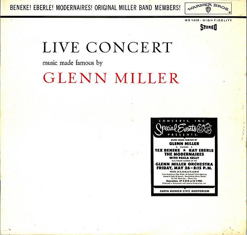 Live Concert - Music made famous by Glenn Miller [Vinyl]