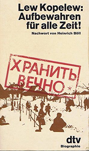 Aufbewahren für alle Zeit!