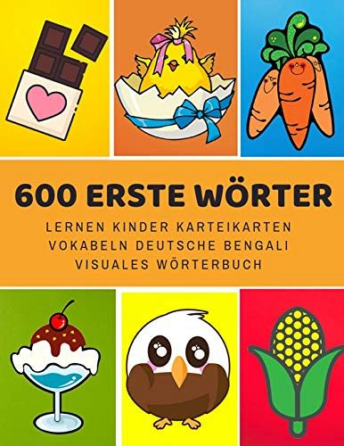 600 Erste Wörter Lernen Kinder Karteikarten Vokabeln Deutsche Bengali Visuales Wörterbuch