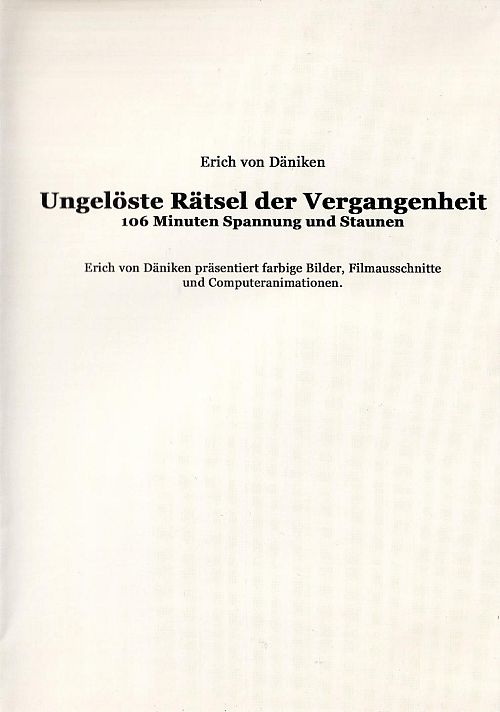 Ungelöste Rätsel der Vergangenheit [DVD]