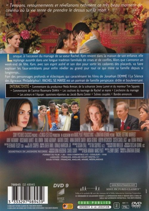 Rachel se marie [DVD]