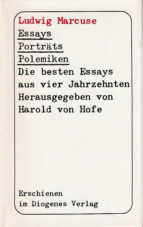 Essays, Porträts, Polemiken