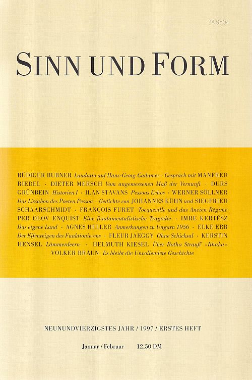 Sinn und Form