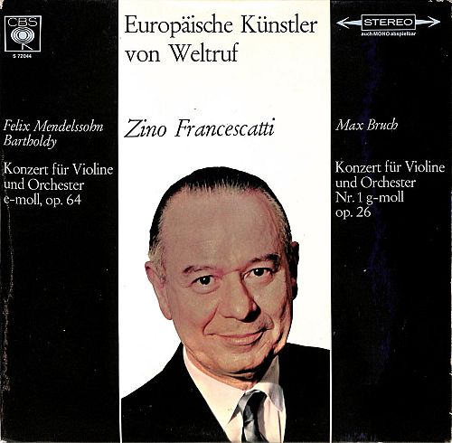 Konzert Für Violine & Orchester E-Moll Op. 64 -, Konzert Für Violine & Orchester Nr. 1 G-Moll Op. 26 [Vinyl]