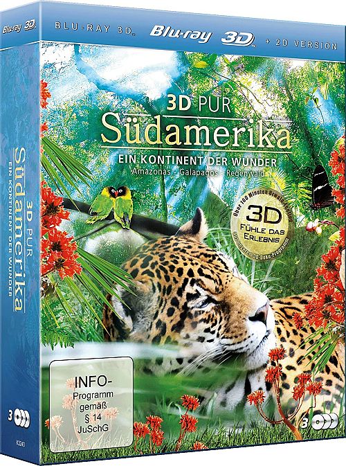 3D Pur - Südamerika - Ein Kontinent der Wunder [Blu-ray 3D]