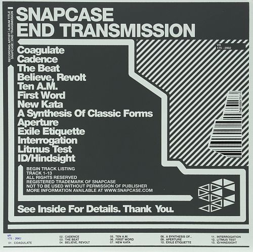 End Transmission [CD]
