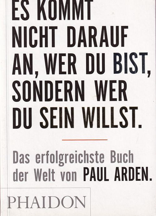 Es kommt nicht darauf an, wer Du bist, sondern wer Du sein willst