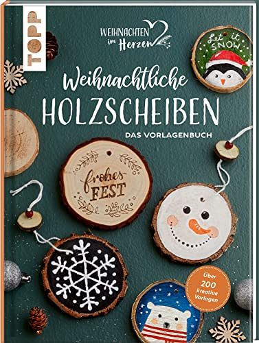 Weihnachtliche Holzscheiben