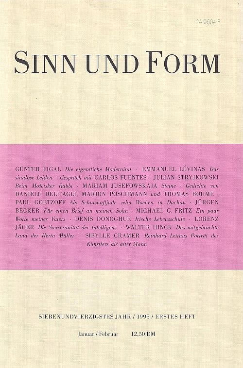 Sinn und Form