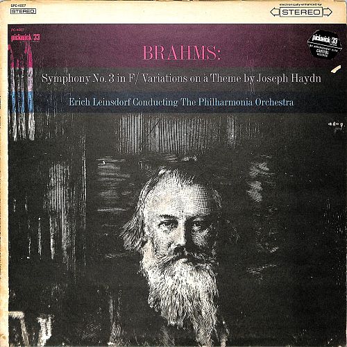 Brahms - Symphony No. 3 In F / Variations [Vinyl]