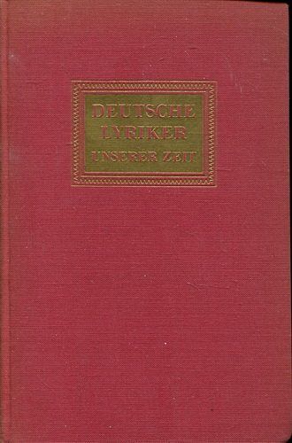 Deutsche Lyriker unserer Zeit