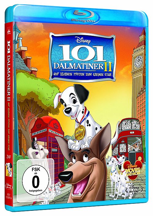 101 Dalmatiner Teil 2 - Auf kleinen Pfoten zum grossen Star! [Blu-ray]