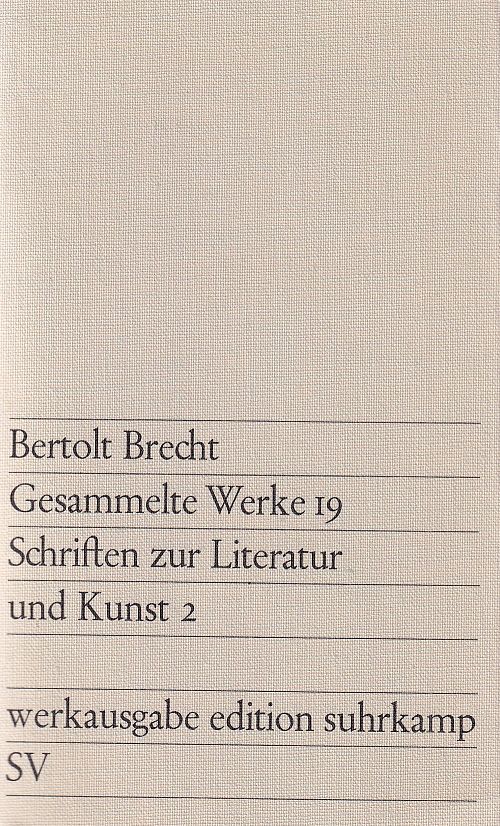 Gesammelte Werke 19