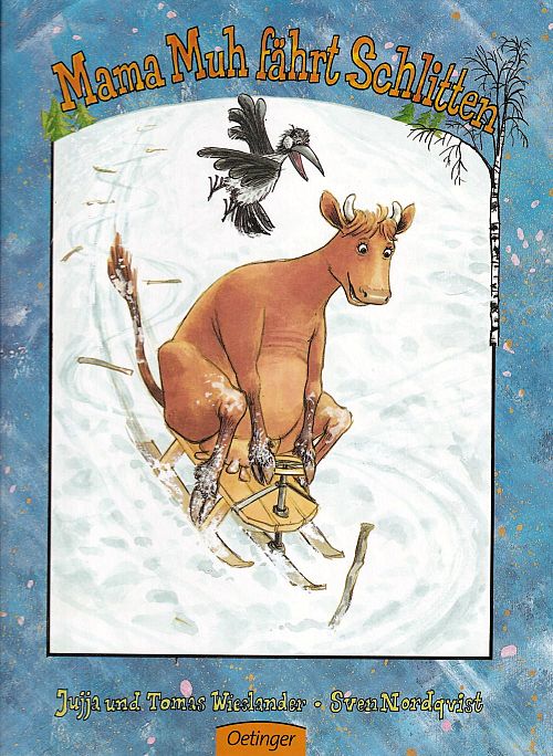 Mama Muh fährt Schlitten