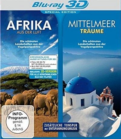 Afrika aus der Luft - Mittelmeerträume [Blu-ray 3D]