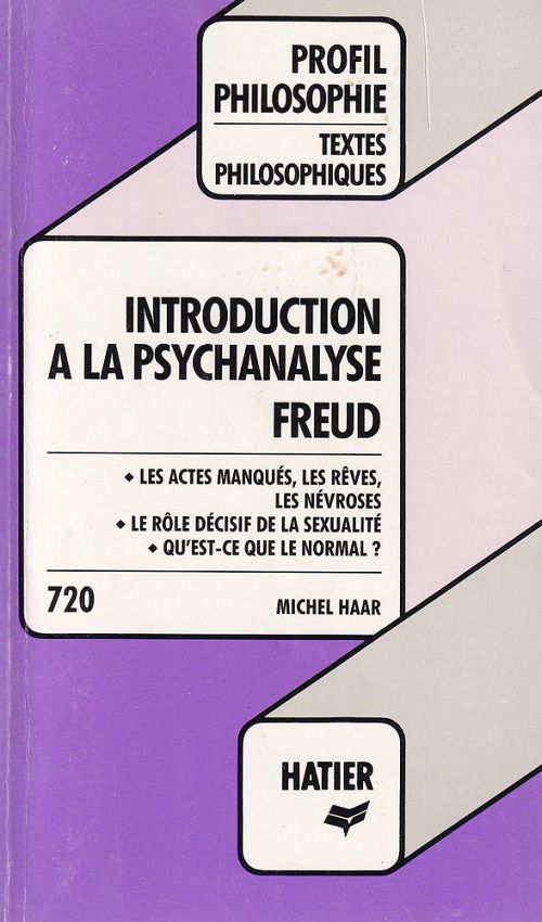 introduction a la psychanalyseî, freud