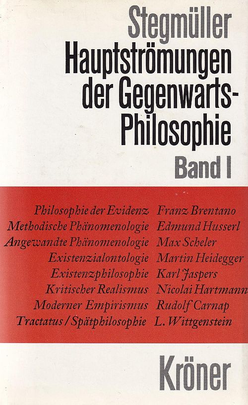 Hauptstörungen der Gegenwarts-Philosophie Band I