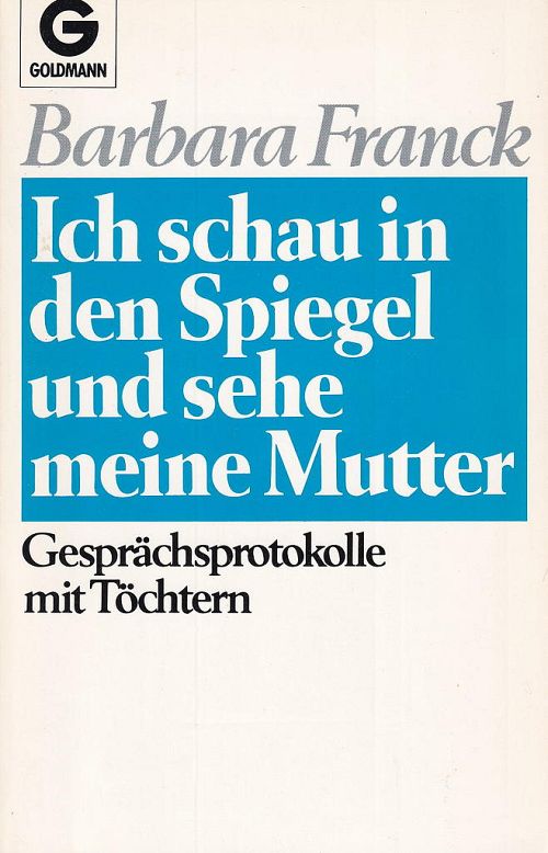 Ich schau in den Spiegel und sehe meine Mutter