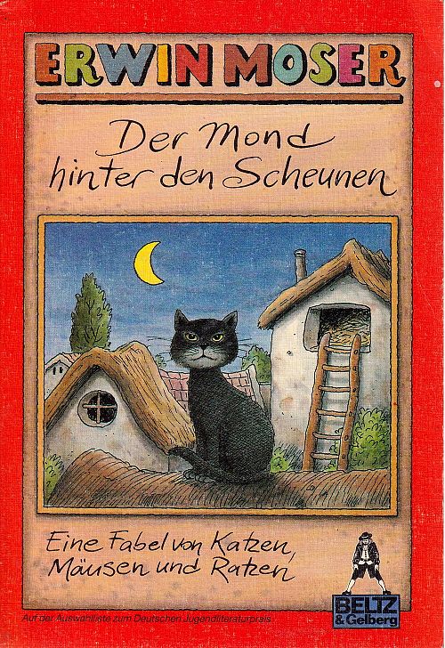 Der Mond hinter den Scheunen 