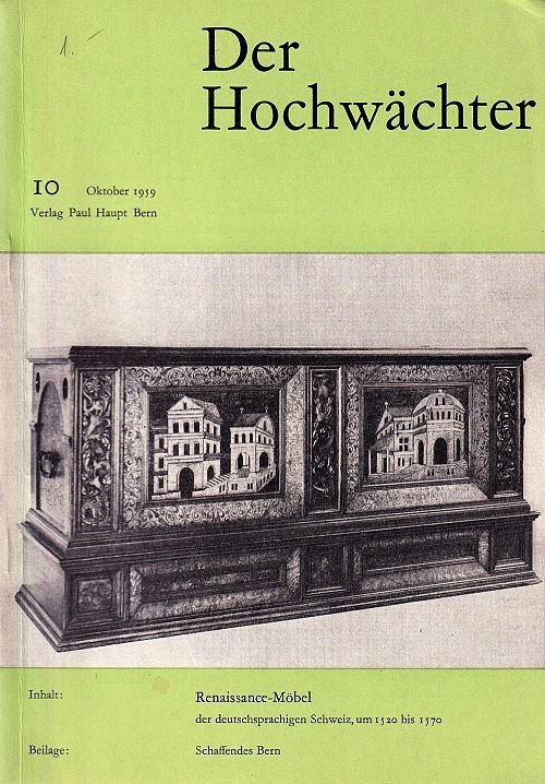 Der Hochwächter - Blätter für heimatliche Art und Kunst Nr. 10 1959