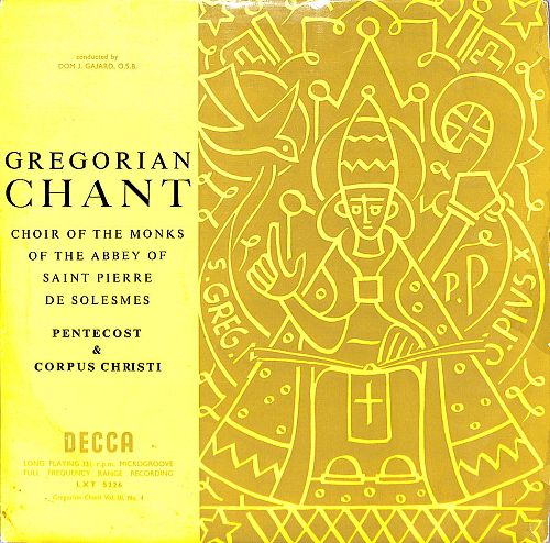Gregorian Chant - Pentecost & Corpus Christi [Vinyl]