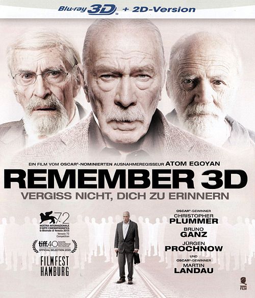 Remember - Vergiss nicht, dich zu erinnern [Blu-ray 3D]