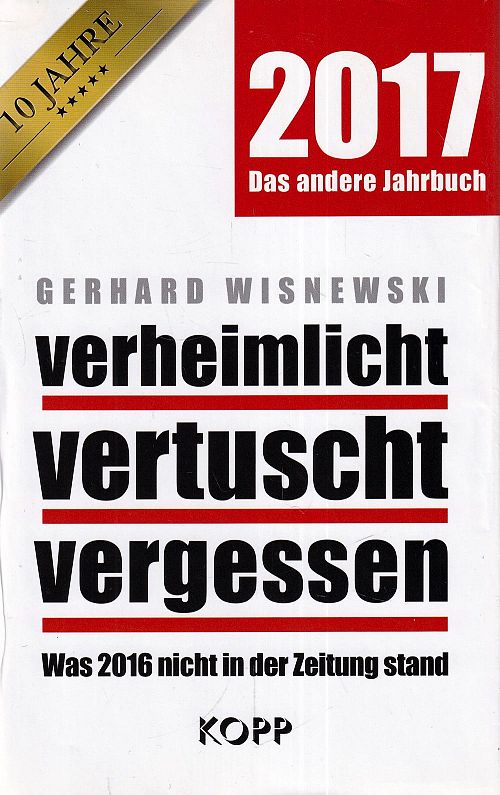 verheimlicht - vertuscht - vergessen 2017