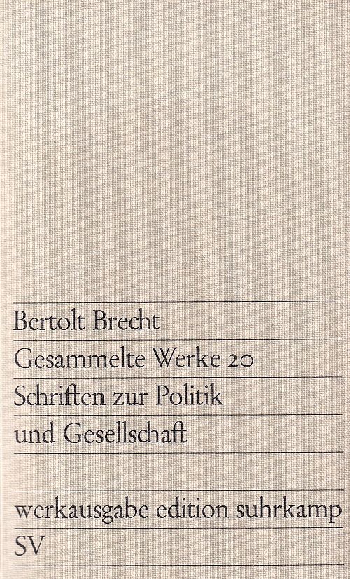 Gesammelte Werke 20