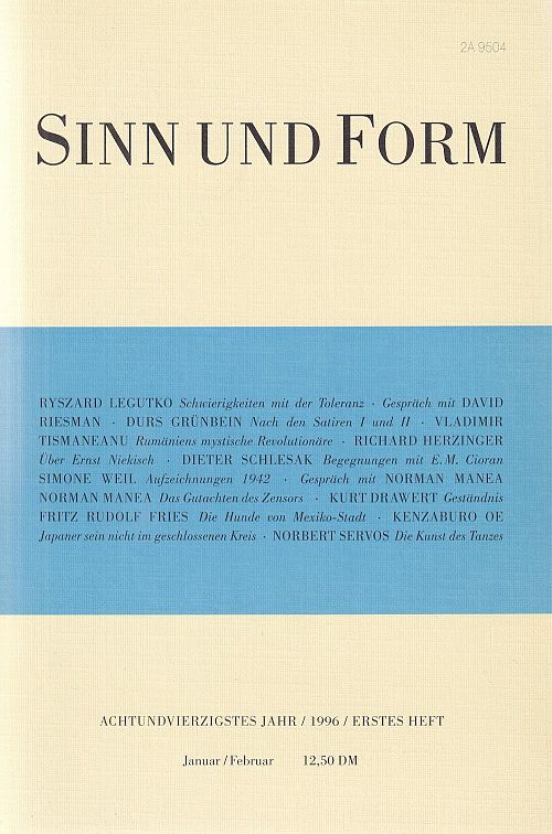 Sinn und Form